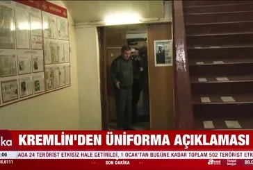 Kremlin'den üniforma açıklaması!