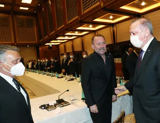 Başkan Erdoğan Külliye'de çifte kupalı Beşiktaş'ı kabul etti