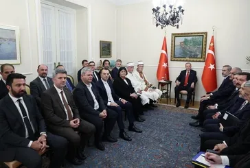 Başkan Erdoğan Batı Trakya Türk Azınlığı Danışma Kurulu üyelerini kabul etti
