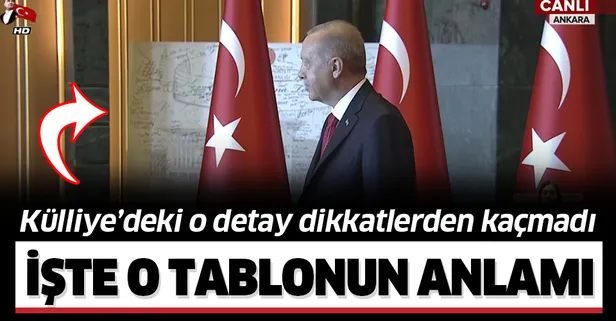 Külliye'de dikkat çeken tablo