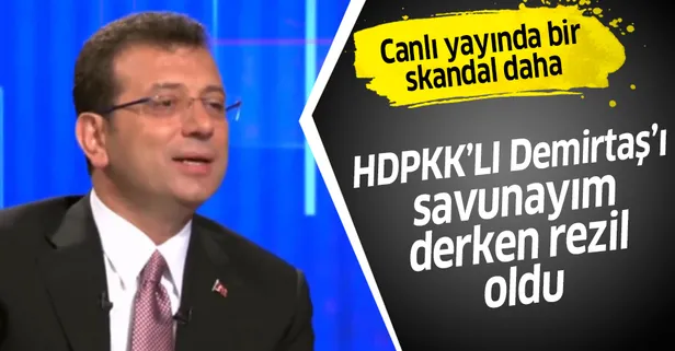 CHP'li Ekrem İmamoğlu HDPKK'lı Selahattin Demirtaş'ı savunayım derken rezil oldu!