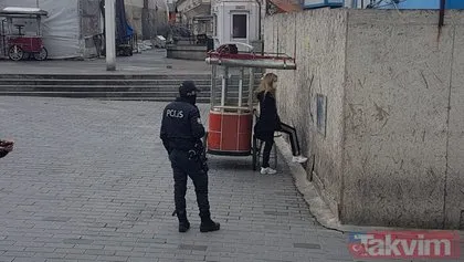 İstanbul’da hareketli anlar! Koronavirüs karantinasından kaçan kadın Taksim’de yakalandı