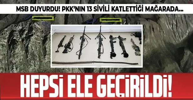 Gara’da PKK’nın 13 sivili katlettiği mağarada mühimmat ele geçirildi!
