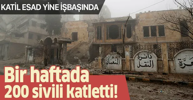 İdlib'te son 1 haftada 200 sivil öldürüldü