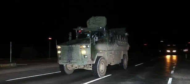 Suriye sınırına askeri sevkiyat