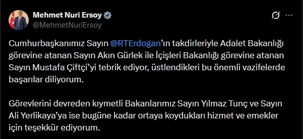 kabinede-gorev-degisimi-akin-gurlek-adalet-bakani-mustafa-ciftci-icisleri-bakani-oldu-1770767299618.jpeg Kabine'de görev değişimi! Akın Gürlek Adalet Bakanı | Mustafa Çiftçi İçişleri Bakanı oldu-12