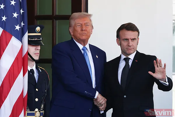 Macron ve Trump’ın tokalaşma mücadelesi: Beyaz Saray’da yeni round! O anlar viral oldu - 2