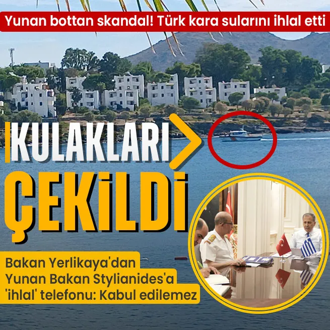 Bakan Yerlikayadan Yunan Bakan Stylianidesa ihlal telefonu: Bu tür olaylar kabul edilemez