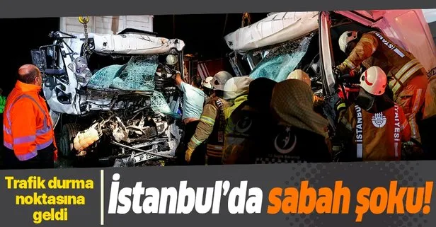 Son dakika: İstanbul’da sabah şoku! TEM’de kaza: Uzun kuyruklar oluştu