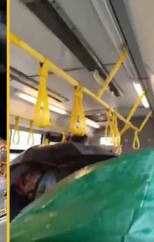 Toplu taşımada İBB iş bilmezliği! Metrobüs kazalarından sonra vatandaşlar otobüste şemsiye de açmak zorunda kaldı