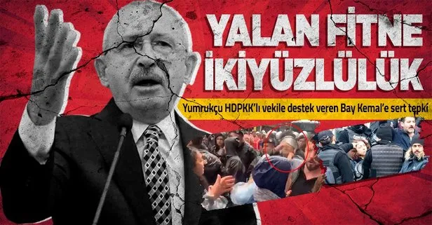 CHP’nin yumrukçu HDPKK’lı vekile desteğine tepki: Yalan, fitne, ikiyüzlülük