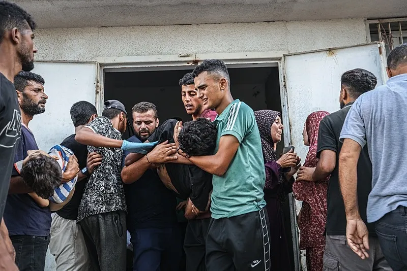 İşgalci İsrail ordusu kana doymuyor | Gazze Şeridi'ndeki çok sayıda bölgeye saldırı (AA)