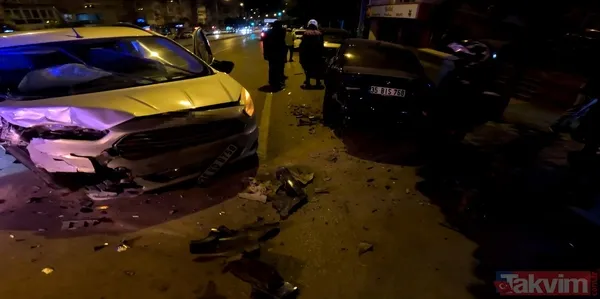 Babasına zimmetli İZSU aracını kaçırdı! 5 lüks arabaya çarpan genç alkollü çıktı - 2