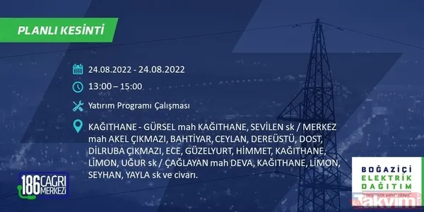 1.5 - 8 saat sürebilir! İstanbul'u etkileyecek elektrik kesintisi: Bağcılar, Eyüpsultan, Fatih... Mahalle mahalle sokak sokak tüm detaylar - 41
