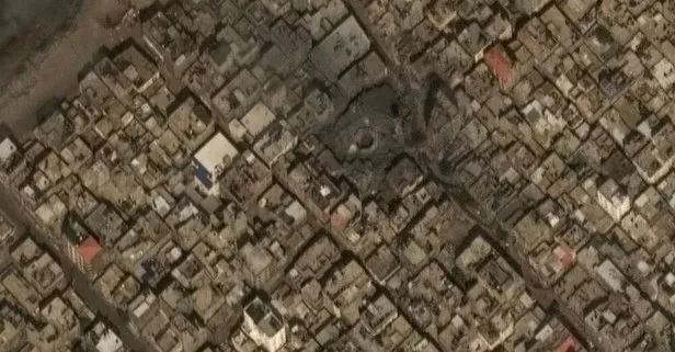 İsrail’in Gazze’deki saldırılarının ardından yıkımın boyutu uydudan görüntülendi! Evler yerle bir oldu