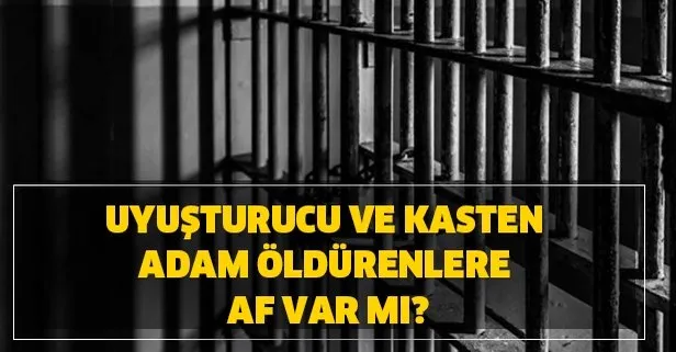 Uyuşturucu ve kasten adam öldürenlere af var mı? Hangi mahkumlara af var? Genel af yasası çıktı mı?