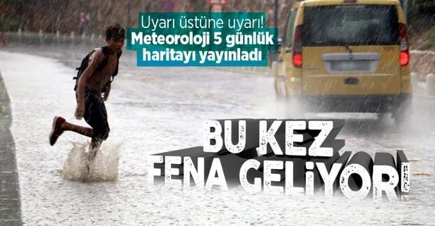 HAVA DURUMU | Meteoroloji 5 günlük tahmini yaptı il il uyardı: Kuvvetli yağışlar geliyor | 2-6 Ekim 2022