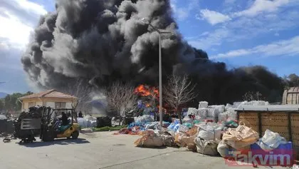 Manisa’da dericiler sitesinde yangın paniği! Siyah dumanlar şehri kapladı