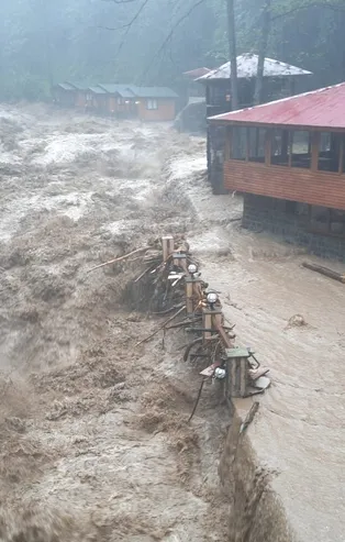 Son dakika: Rize'de ve Artvin'de sel kabusu sürüyor! Sağanak nedeniyle dereler taştı, yollar ulaşıma kapandı