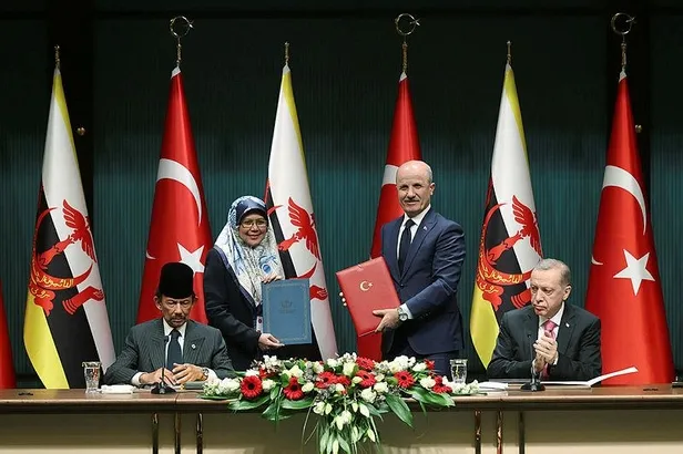 Başkan Erdoğan'dan Brunei Darüsselam Sultanı ile ortak basın toplantısında önemli açıklamalar-9