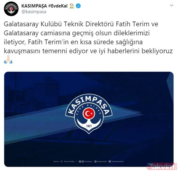 Corona virüse yakalanan Fatih Terim'e destek mesajları: Nefesim daralıyor - 18