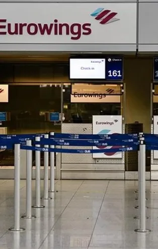 Eurowings pilotlarının iş bırakma eylemi Almanya'da ve İsviçre'de uçuşları durdurdu