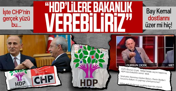 CHP'li Dursun Çiçek kirli ittifakı deşifre etti, ağzındaki baklayı çıkardı: HDP'lilere bakanlık verebiliriz