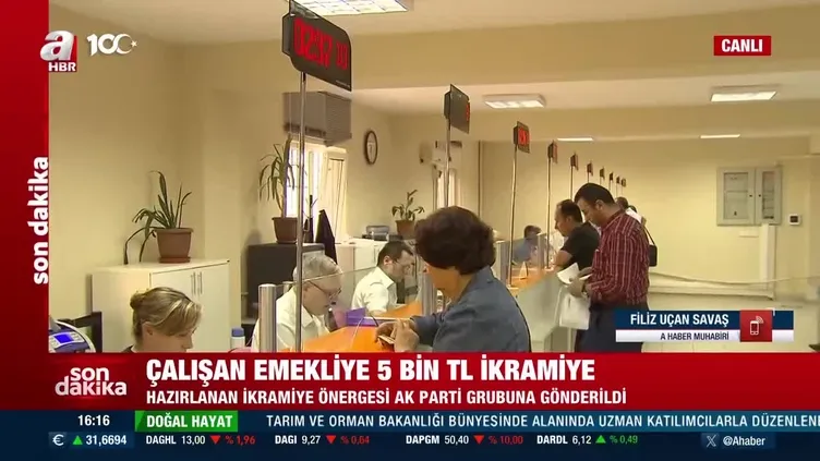 Çalışan emekliye 5 bin TL ikramiye!