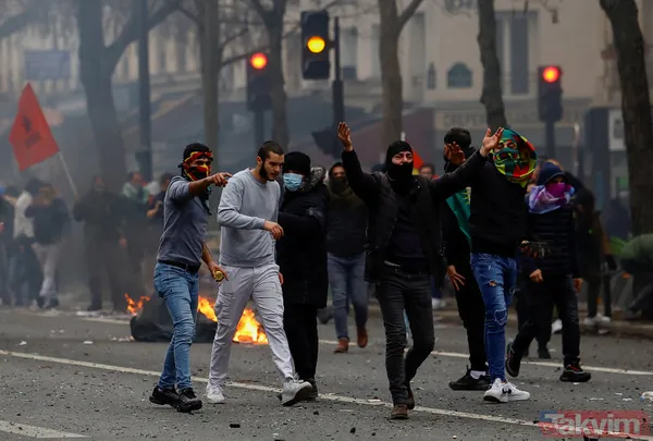 Terör örgütü PKK yanlıları Paris'i savaş alanına çevirdi! Türkiye'deki siyasi ayak HDP iftiraya başladı - 36
