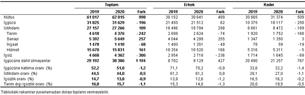 Son dakika: 2020 Ocak ayı işsizlik rakamları belli oldu! 2020 Ocak ayı işgücü istatistikleri-2