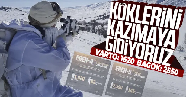 Son dakika: "Eren-4 Karlıova-Varto" ve "Eren-5 Bagok" operasyonları başladı! Teröristlerin inlerine girilecek