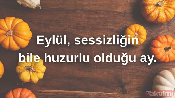 🔸Eylül, Sessizliğin Bile Huzurlu Olduğu Ay.