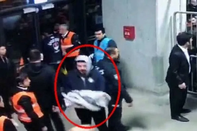 Göztepe-Altay maçından yeni görüntüler! İşaret fişeğini ateşleyen Furkan Ersanlı stada böyle girmiş