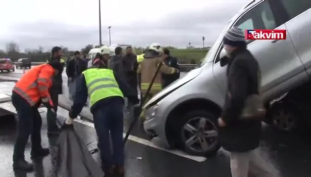 TEM'i kilitleyen kaza! Şaha kalktı