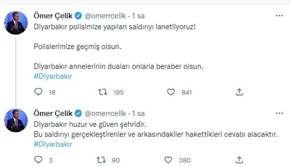Son dakika: Diyarbakır'da polis servisine bombalı saldırı: 9 memur yaralandı-16