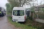 Düzce’de işçi servisi kaza yaptı: 8 yaralı!