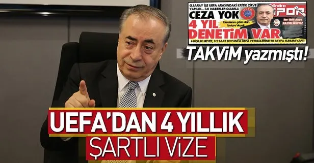 UEFAdan 4 yıllık şartlı vize