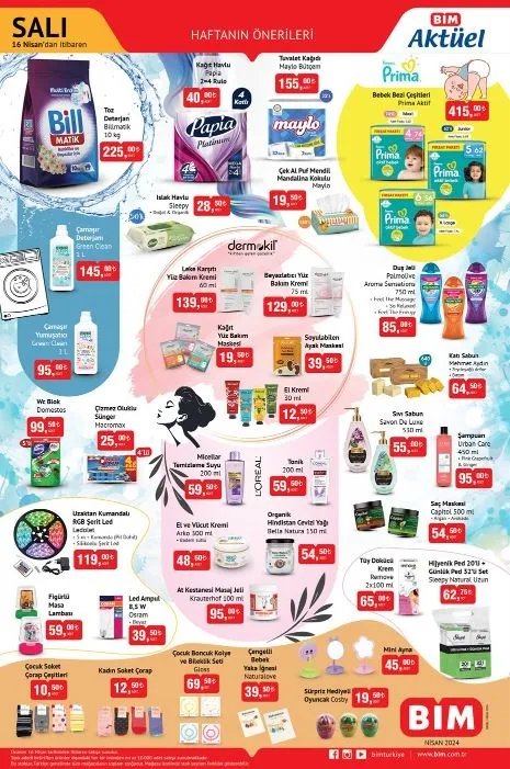 12 Nisan 2024 BİM AKTÜEL ürünler kataloğu! Ayçiçek yağı indirimi! Kaşar 99.50 TL, 4'lü kağıt havlu 40.00 TL, 10 KG deterjan 225 TL...-8