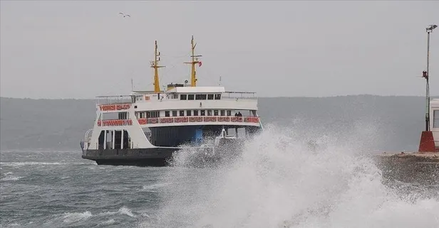 Deniz ulaşımına fırtına engeli! Gökçeada feribot hattında seferler iptal edildi