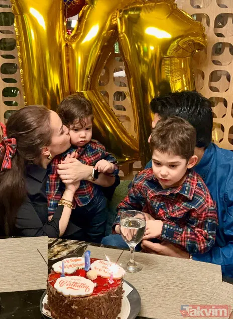 Kerem'e 1.yaş günü partisi! Fahriye Evcen ve Burak Özçivit ilk kez paylaşmıştı! Karan ve Kerem kardeşler ilk kez yan yana - 8