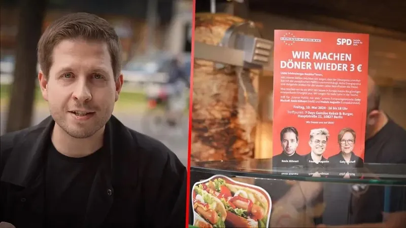 Almanya’da viral olan seçim kampanyası! Gençleri toplayıp döner yedirdiler: Avrupa’ya giden yol mideden geçer-3