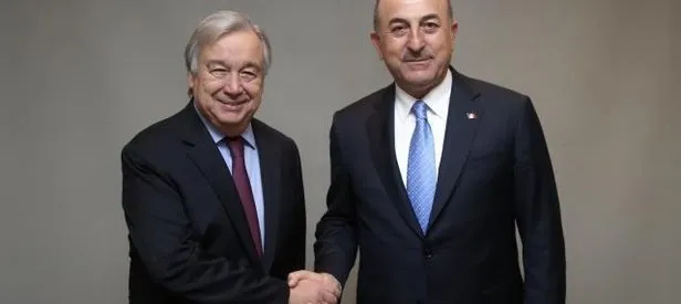Bakan Çavuşoğlu, Guterres’le görüştü!