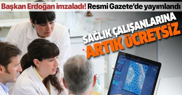 Cumhurbaşkanlığından sağlık çalışanlarına müjde