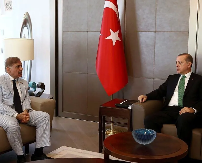 Cumhurbaşkanı Erdoğan Şahbaz Şerif’i kabul etti