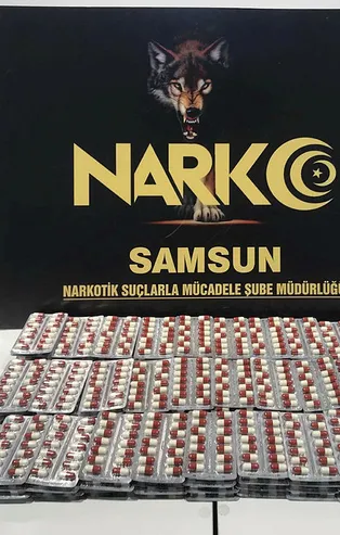 Samsun'da 2 bin 212 adet uyuşturucu hap ele geçirildi!