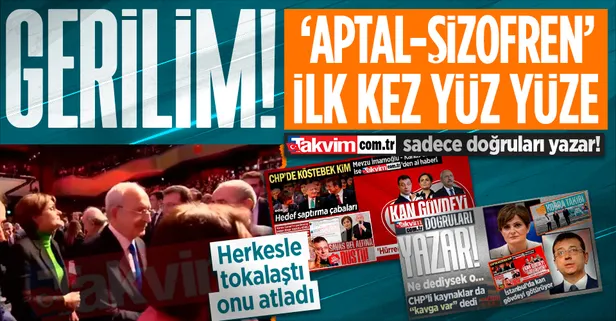 Takvim.com.tr'nin duyurduğu 'Aptal-şizofren' kavgasında yeni perde! İmamoğlu ve Kaftancıoğlu ilk kez yüz yüze: Tokalaşmadılar