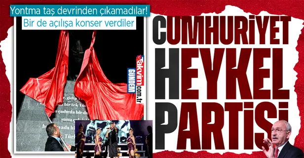 CHP heykel belediyeciliğine tam gaz devam ediyor! Antalya Finike'de Atatürk heykeline konserli açılış