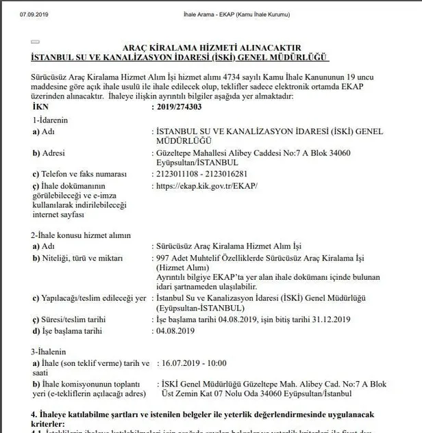 Ekrem İmamoğlu’nun Yenikapı şovunu bozan ihale! 16.7 milyona yeni araç kiralamış-4