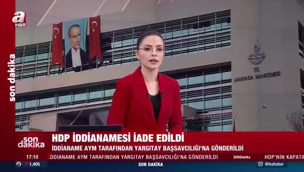 SON DAKİKA: AYM, HDP’nin kapatılmasına ilişkin iddianameyi iade etti