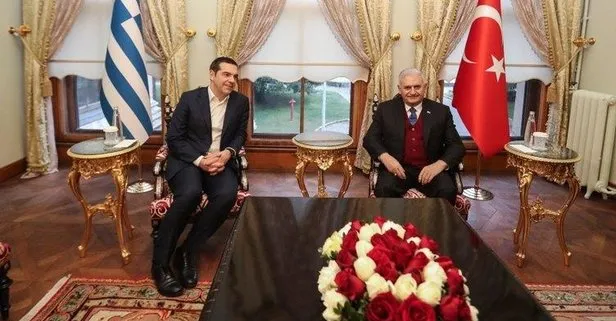 Binali Yıldırım, Çipras ile bir araya geldi